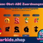 Gemüse- & Obst-Alphabet Zuordnungsspiel