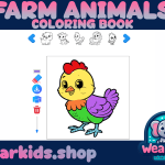 Coloring Book-Farm Animals