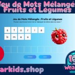 Jeu de Mots Mélangés : Fruits et Légumes