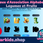 Jeu de Correspondance de l'Alphabet de Fruits et Légumes