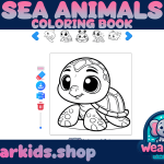 Coloring Book - Sea Animals