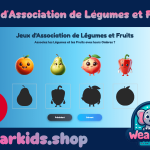 Découvrez le Plaisir Sain : Jeu d'Association de Légumes et Fruits – Une Nouvelle Façon d'Apprendre