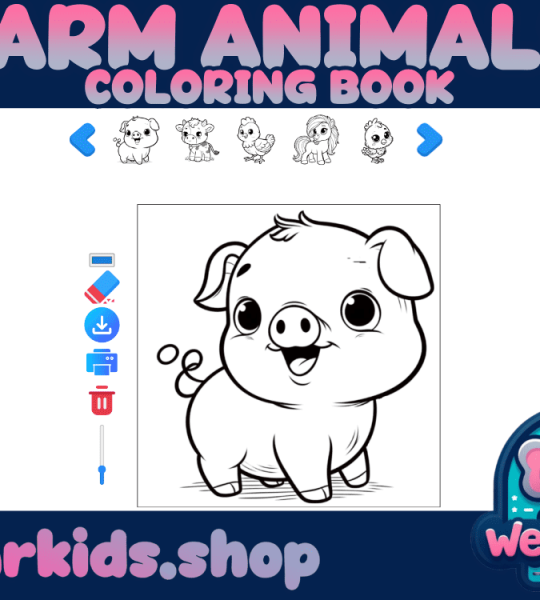 Coloring Book-Farm Animals