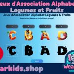 Jeu de Correspondance de l'Alphabet de Fruits et Légumes