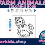 Coloring Book-Farm Animals