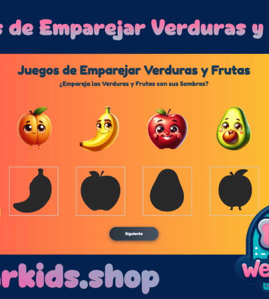 Descubre la Diversión Saludable: Juego de Emparejamiento de Verduras y Frutas – Una Manera Fresca de Aprender