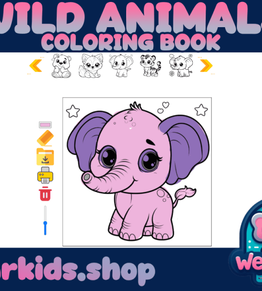 Coloring Book - Wild Animals