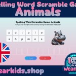 Spelling Word Scramble Game: Animals